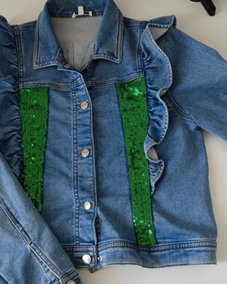 Giubbino di jeans per bambina di 13/14 anni