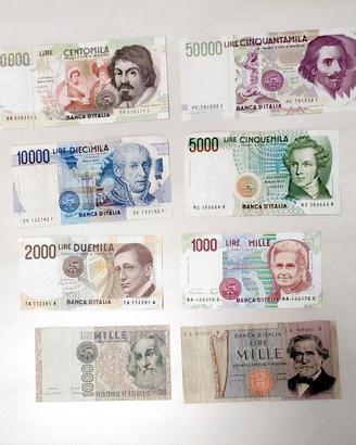 Lotto Banconote Lire Italiane