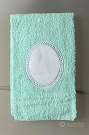 Asciugamani in cotone con tela Aida