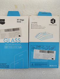 Vetro protettivo Samsung S6 Edge gold