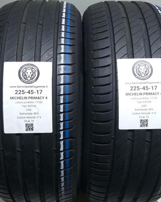 2 GOMME 225 45 17 MICHELIN A77123