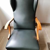 POLTRONA VERDE IN PELLE