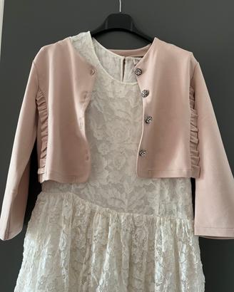 Giacchetta bolero rosa cipria
