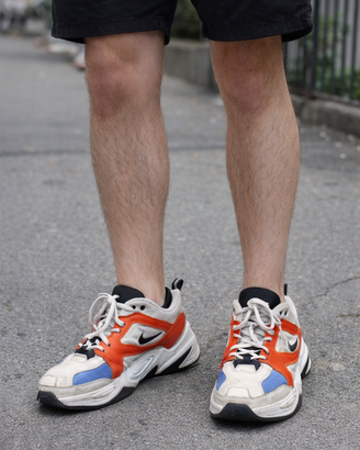 Nike bianche con dettagli arancioni e blu – n.46