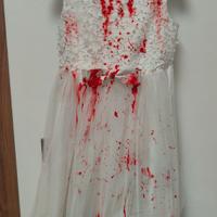 Carnevale , Halloween sposa assassina 8/ 10 anni 