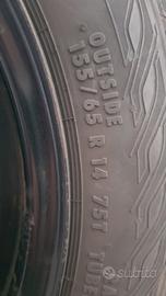 n. 3 ruote aygo + catene 