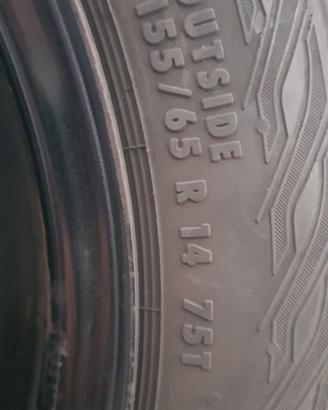 n. 3 ruote aygo + catene 