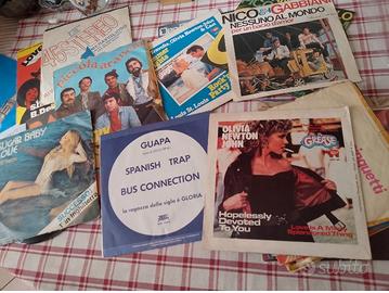 dischi in vinile, 45 giri, set 23 pezzi. anni 70.