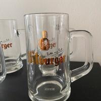 4 bicchieri boccali birra Bitburger 0,5 L