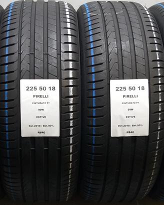 4 GOMME 225 50 18 PIRELLI RB40