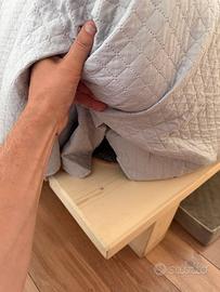 Letto ad una piazza e mezza con materasso 120x190