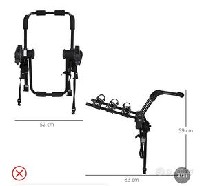 Portabiciclette Homcom nuovo, mai usato