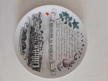 piatto design Fornasetti vintage Audisio rigatoni 