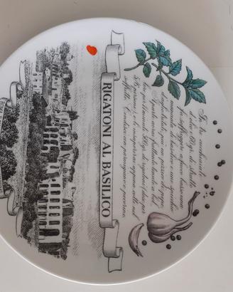 piatto design Fornasetti vintage Audisio rigatoni 