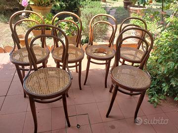 6 sedie Thonet originali