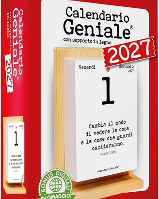 Calendario Geniale 2027 giorno una frase
