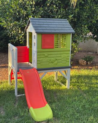 Smoby casetta rialzata con scivolo – ottime condiz