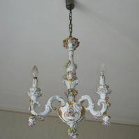 Lampadario capodimonte barocco