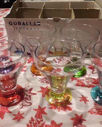 Gurallar Ikea artcraft coral 6 bicchieri dessert