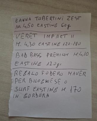 3 canne da pesca