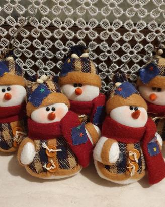 addobbi - decorazioni in stoffa pupazzi natalizi 