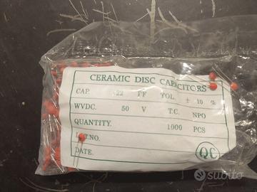 Condensatore ceramico 22pF 50V