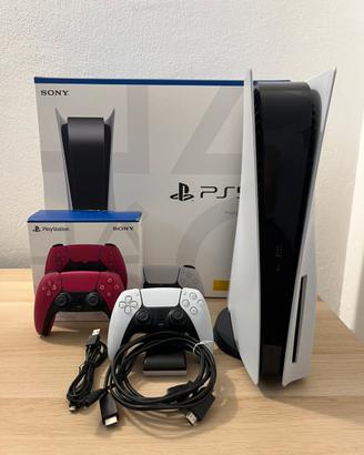 PlayStation 5 con lettore + 2 Controller + Scatole