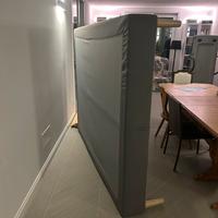 Base Letto e materasso Ikea con Fodera Grigia