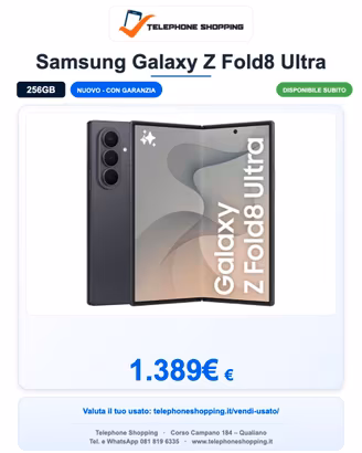 Samsung Galaxy Z Fold8 Ultra 12/256GB Nuovo