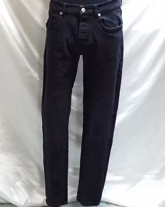 Zara Uomo Pantaloni Jeans neri slim fit TG. IT 48