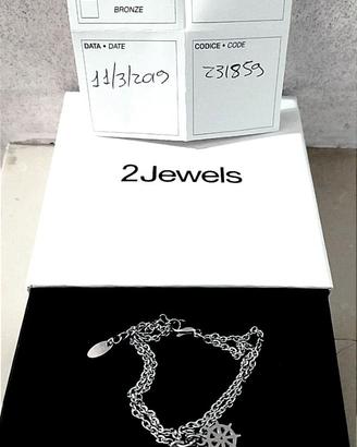 Bracciale 2Jewels acciaio 316L con charms marini +