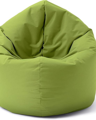 Pouf poltrona a sacco Lumaland verde tipo fantozzi