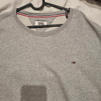 felpa originale tommy hilfiger uomo XL grigio 