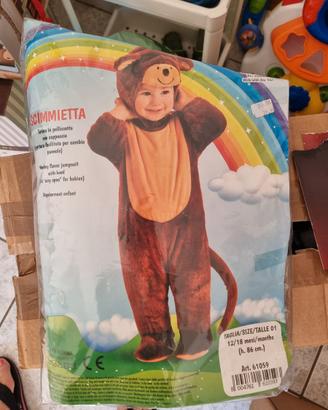 iVestito carnevale scimmietta  taglia 12-18 mesi