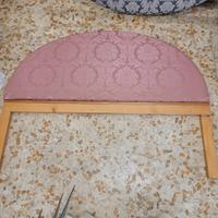 2 testa testata letto matrimoniale legno stoffa