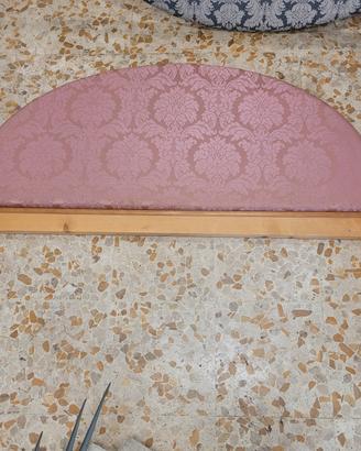 2 testa testata letto matrimoniale legno stoffa
