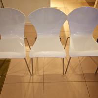 Sedie bianche di design Infiniti by Sandonà