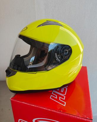 Casco integrale giallo fluo 