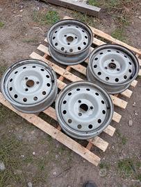 4 cerchi in ferro d' epoca per AX Citroen 