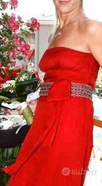 Abito estivo elegante rosso VALENTINO