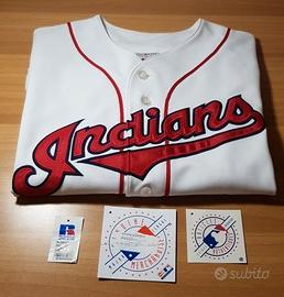 INDIANS Baseball Majestic Ufficiale Originale L