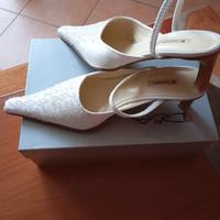 Scarpe bianche da sposa/ceremonia num.39