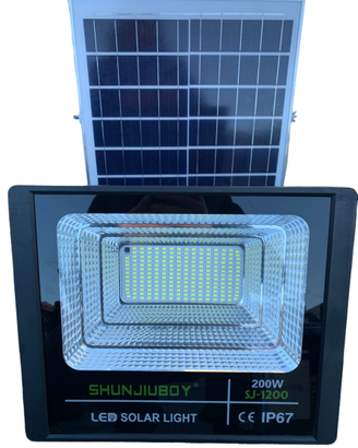 FARO A LED CON PANNELLO SOLARE 200 W