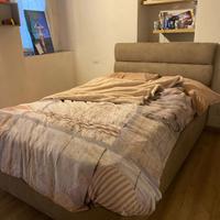 LETTO A UNA PIAZZA E MEZZA CON CONTENITORE+MATERAS