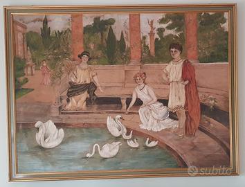 Arazzo rappresentante antica roma.