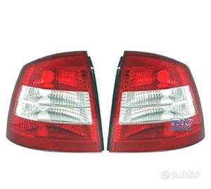 FANALI PER OPEL ASTRA G 3P 5P 97-04 LED ROSSO CROM