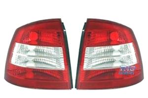 FANALI PER OPEL ASTRA G 3P 5P 97-04 LED ROSSO CROM