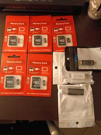5 Micro SD miste da 128 e 256 GB più lettori
