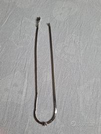 collana in argento con iniziali 