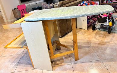 Asse da stiro con mobiletto in legno Foppapedretti